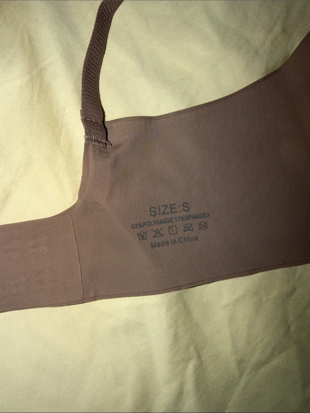 Seamless Jelly Wireless Molded Cup Bra in Mauve Taupe
